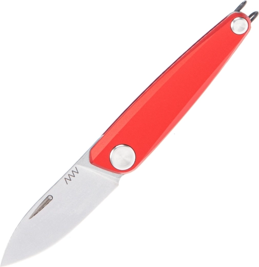 ANV Knives Z050-BB Red sammenklappelig lommekniv 6,5 cm, stonewash, rød aluminium