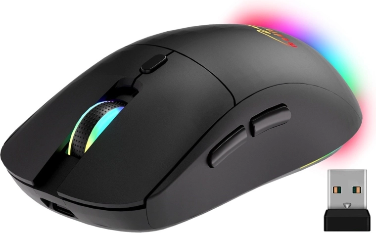 Stille klik og hurtig DPI‑skift