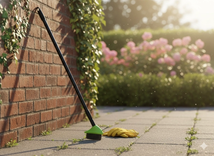 Lang teleskopstang for komfortabelt arbejde