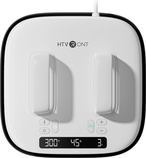 HTVRONT HPS08 varmepresse 10 × 10" hvid