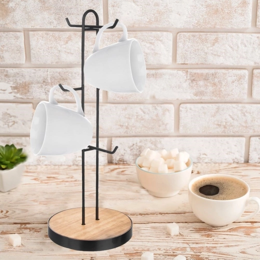 Solid metalkonstruktion og stabil træbase