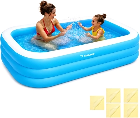 Trizand oppusteligt familiebassin 185 × 130 × 50 cm