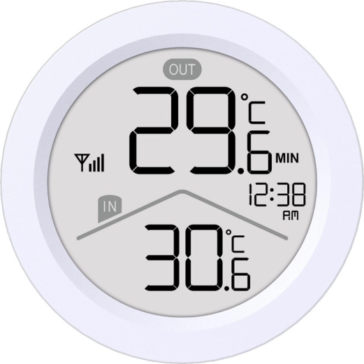Samtidig måling af temperatur inde og ude