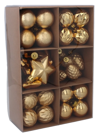 Forskellige former og overflader for glans og dybde