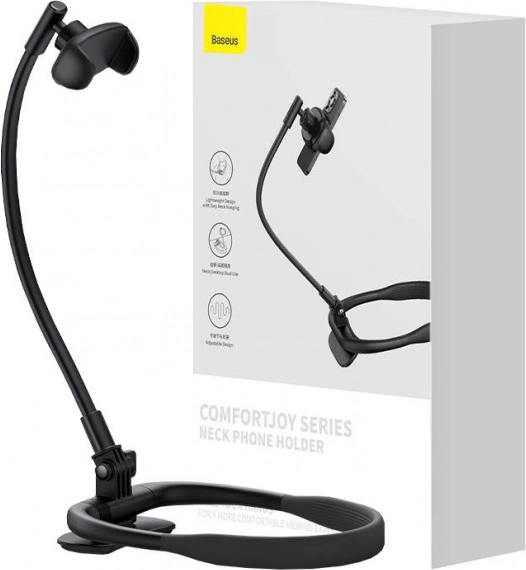Baseus ComfortJoy hals-holder til telefon, sort
