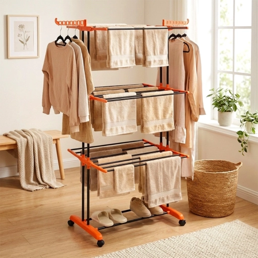 Op til 16,5 m tørreflade på 24 stænger