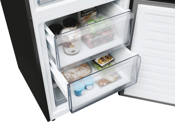 Gennemsigtige fryseskuffer