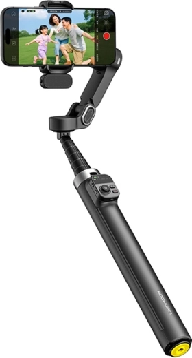 AOCHUAN V3 3-akset stabilisator (gimbal) til telefon med AI-ansigtssporing, sort