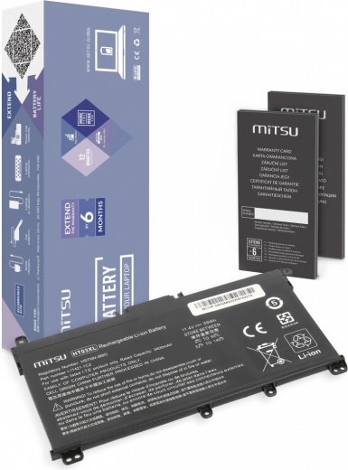 Batteri til HP 240 250 G7 G8, 340 348 G5 G7 3400 mAh (39 Wh) 11,4 V