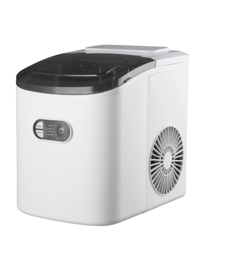 Isterningmaskine – hvid kompakt bordmodel