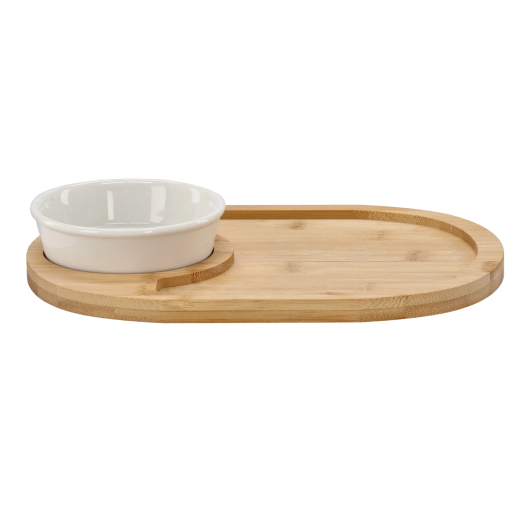 Integreret plads til dips og saucer