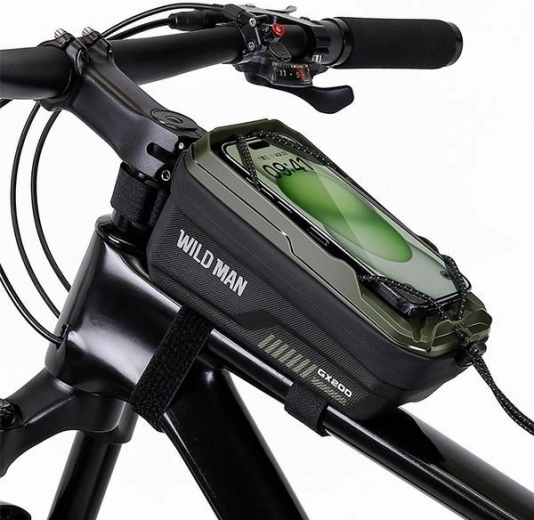 Wildman etui og taske til cykelramme GX200 grøn