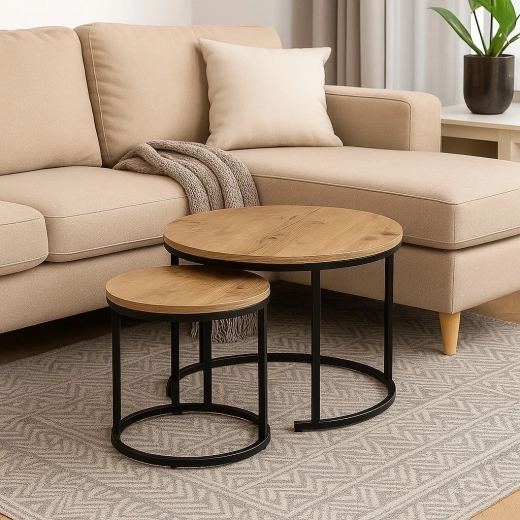 Loft-look: antik eg og sort metal