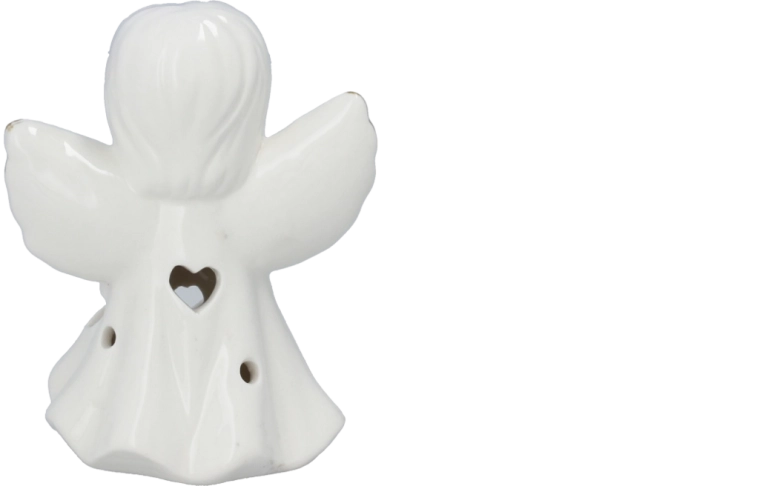 Stående englefigur som supplement til arrangementer