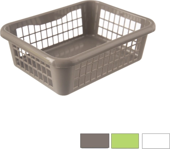 Plastik opbevaringskurv 20 × 15,5 × 6,5 cm mix