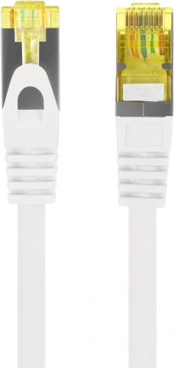 Patchkabel Lanberg Cat6a S/FTP LSZH CU 0,5 m hvid - 1 stk.