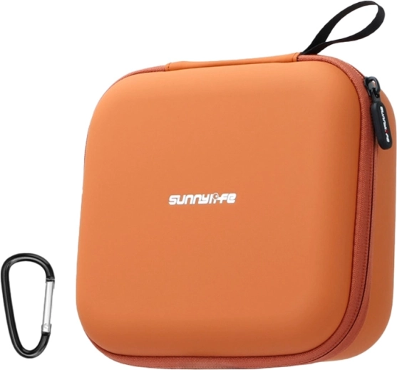 Læderetui Sunnylife med netlomme til DJI Neo 2, orange