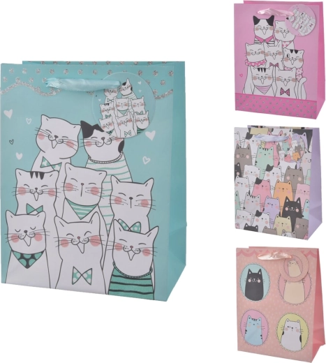 Gavepose CAT 18 × 10 × 23 cm (mix af 4 motiver)