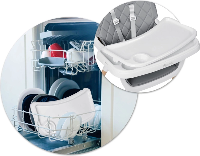 Aftagelig bakke, nem rengøring i opvaskemaskinen