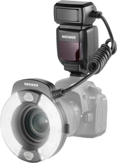 Neewer RF1-C ring-makroflash til Canon E‑TTL