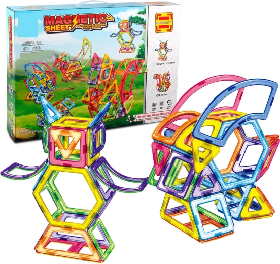Magnetisk byggesæt med 89 dele