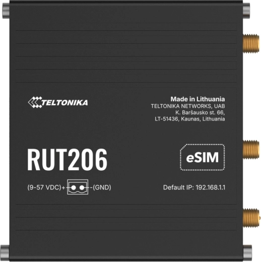Teltonika RUT206 industriel router med eSIM - 1 stk.