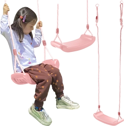 Børnegyngen med reb, rosa