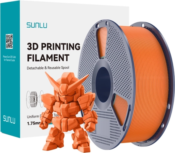 Sunlu PLA+ 2.0 filament til pro 3D-print 1,75 mm – solskinsorange