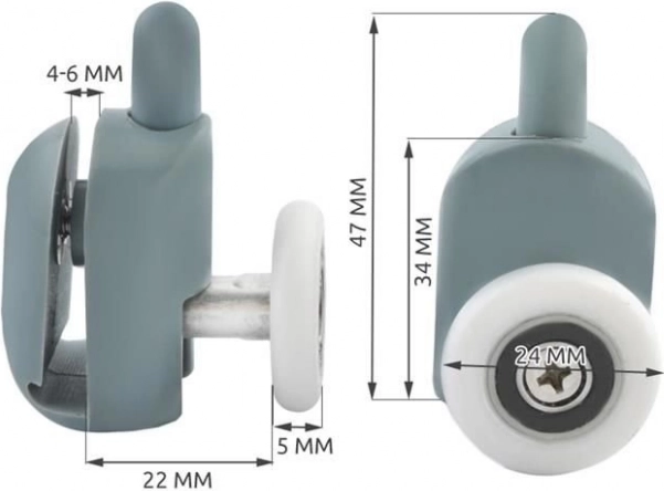 Kompatibel med glas 4–6 mm