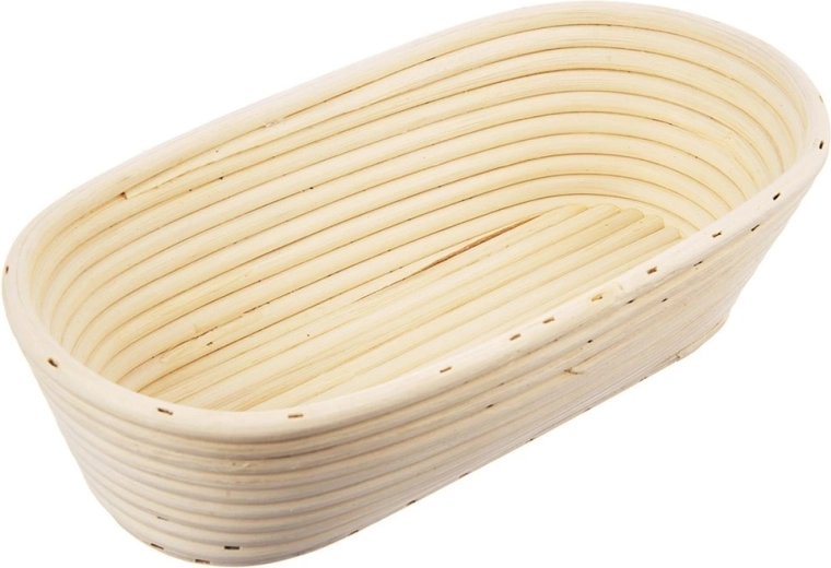 Rattan hævekurv til brød 1 kg, 26 × 13 × 9 cm