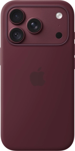 Silikonecover med MagSafe til Apple iPhone 18 Pro, vinrød