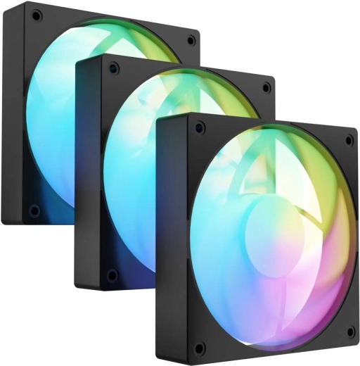 Fury Sai S12 ARGB PWM sæt med 3 sorte blæsere