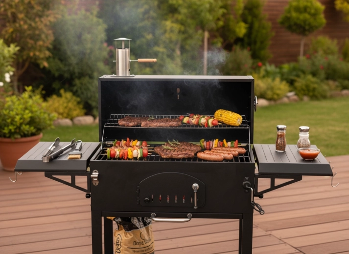 Støbejernsriste for jævn varme og intens smag