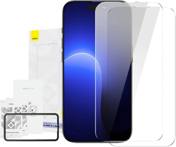 Baseus Crystal hærdet glas 0,3 mm til iPhone 14 – iPhone