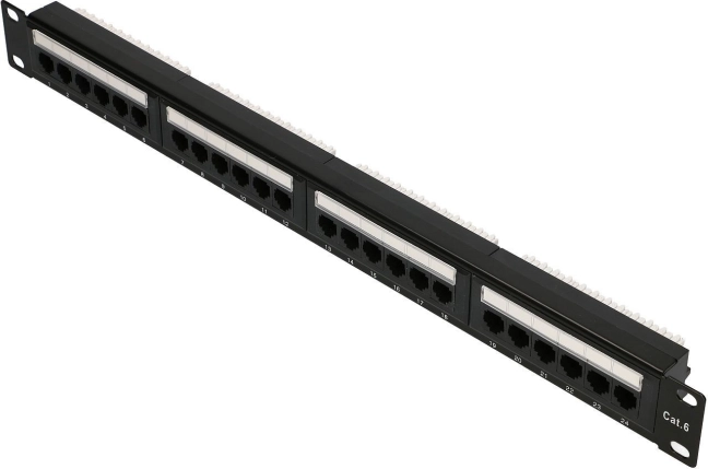 Patchpanel 24 porte Cat6 UTP V2