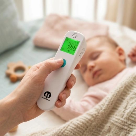 Berøringsfri måling uden at vække babyen