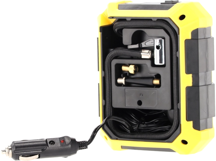 Integreret opbevaring til kabel, slange og mundstykker