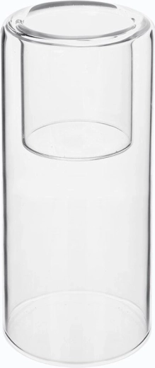 Klar glasstage til fyrfadslys 14,5 cm