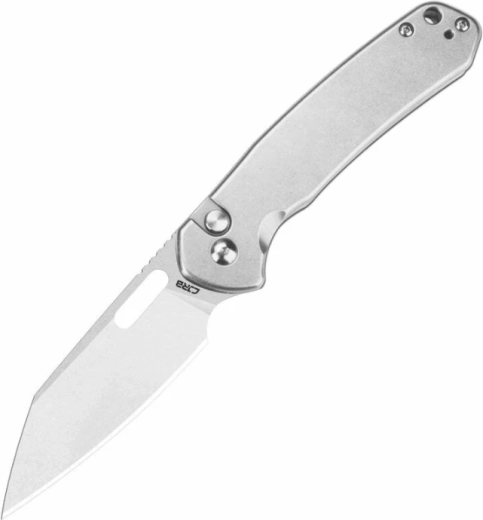 CJRB Pyrite-Alt Steel lommekniv (foldekniv) 7,9 cm satin, helt i metal