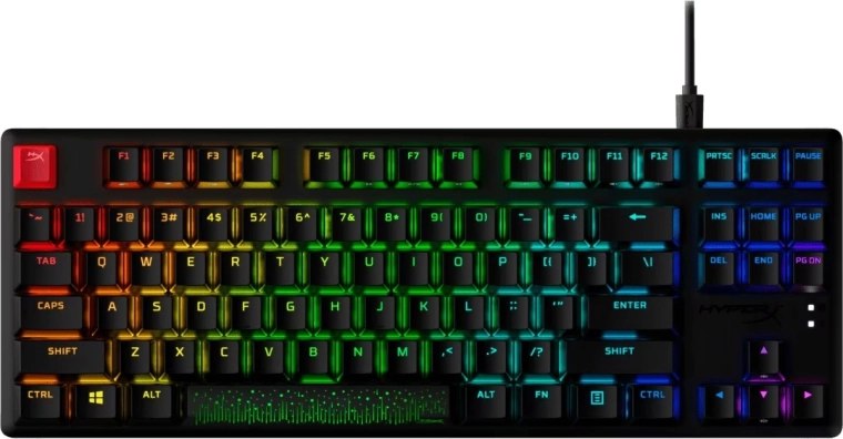HyperX Alloy Origins Core PBT HX Blue gaming mekanisk TKL-tastatur