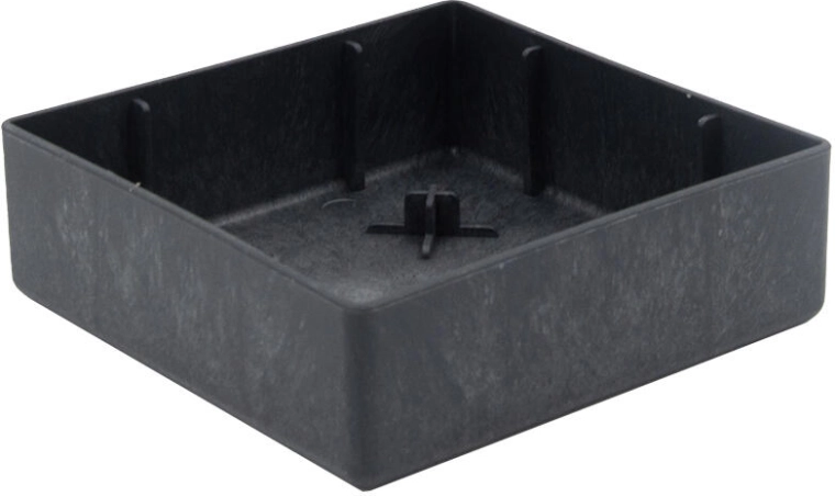 Skål Flexi Element 13 × 13 × 4 cm – plastindsats til højbede og plantekasser