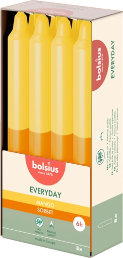 Duftende konisk stearinlys med mangoduft 180 × 21 mm - 1 stk.