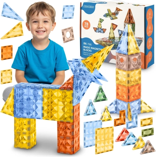 Magnetiske byggeklodser Ricokids XL 70+ dele