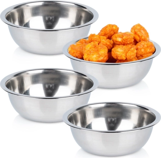 Sæt af skåle i rustfrit stål 250 ml, 4 stk.