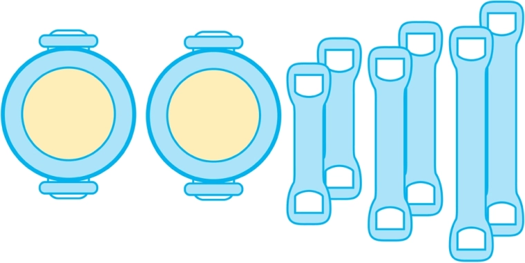 Universel montering og modulære dele