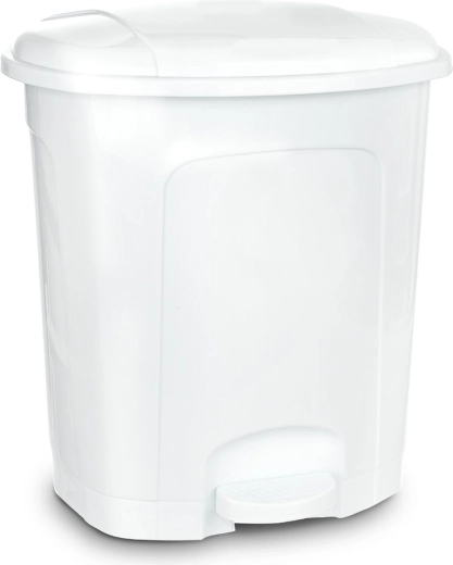 Affaldsspand med pedal 30 l hvid