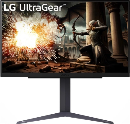 monitor lg ultragear 27″ qhd 200 hz, 1 ms, pivot og højdejusterbar