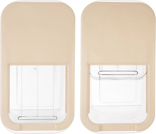 Gennemsigtig beholder for kontrol af indhold