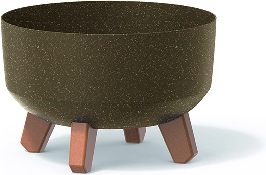 Plantekrukke Gracia Low Eco Wood 38 cm – kaffe