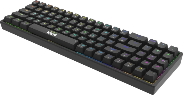Kompakt layout med 78 taster